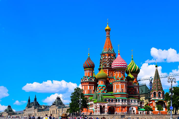 La cathédrale de Saint Basile le Bienheureux à Moscou